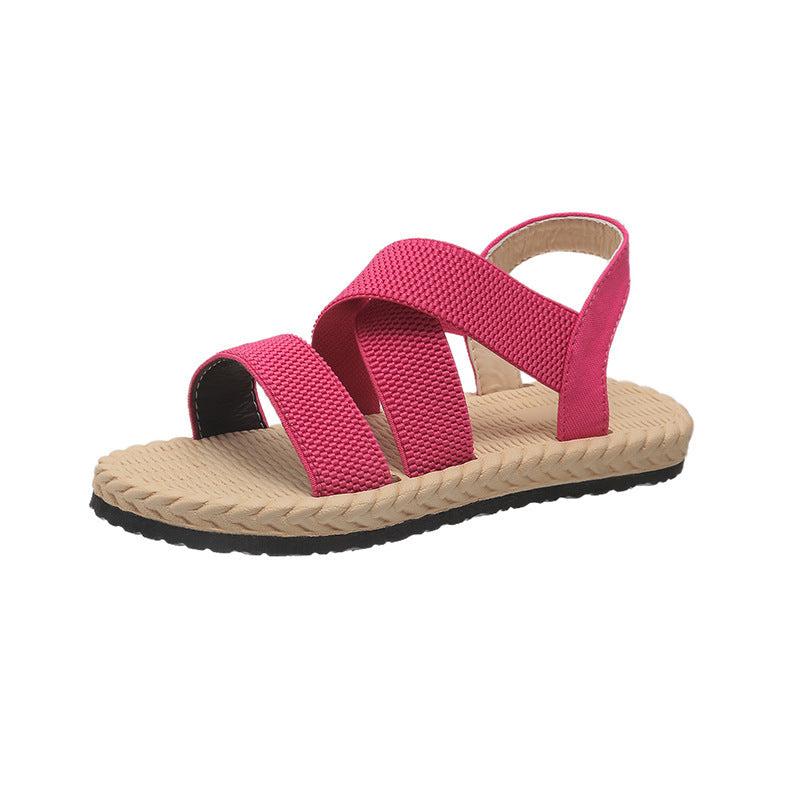 Flat Cross Roman Sandals