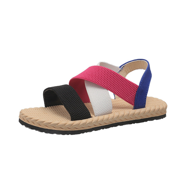 Flat Cross Roman Sandals