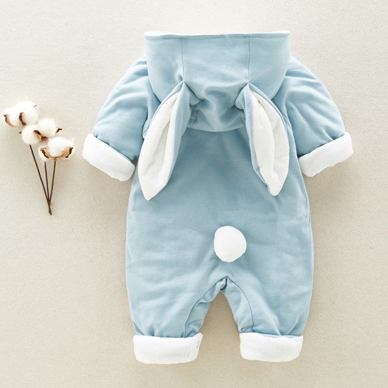 Baby Hooded Cotton Romper