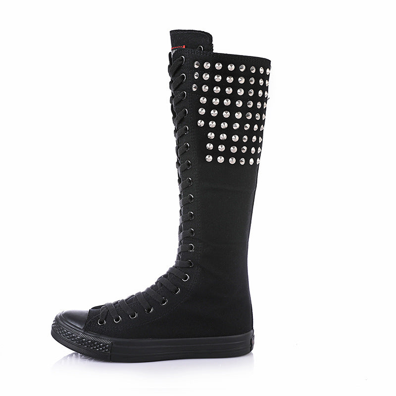 Lace-up Punk Rivet Shoes