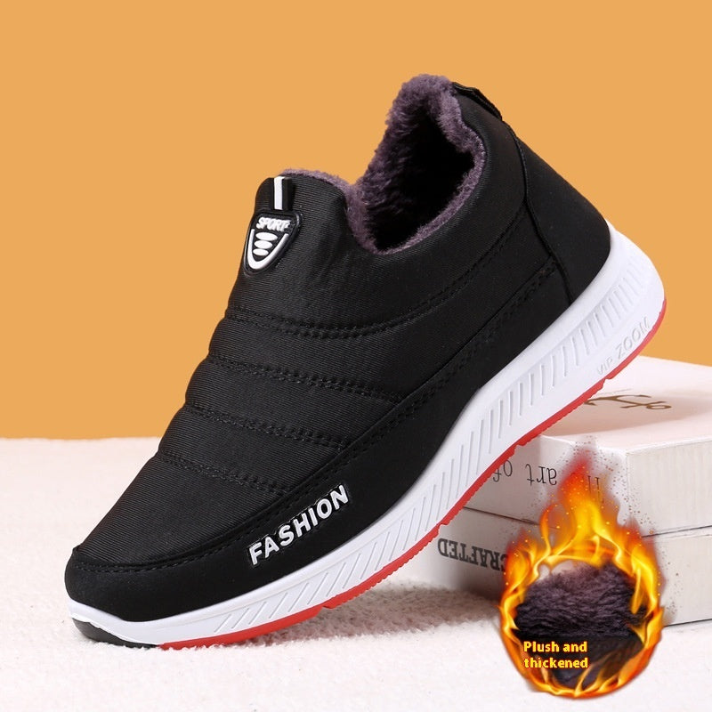 Women's Winter Fleece-lined Cloth Shoes