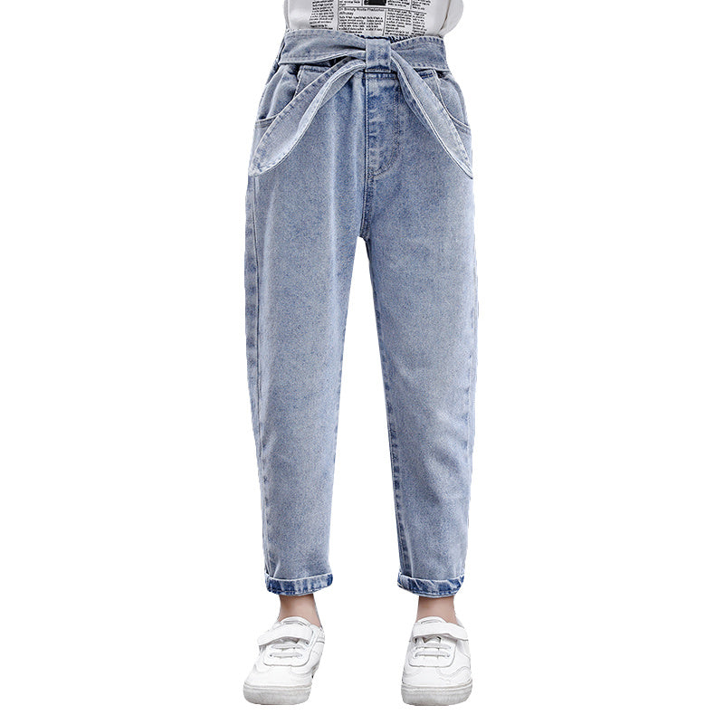 Girls' Light Blue Denim Jeans