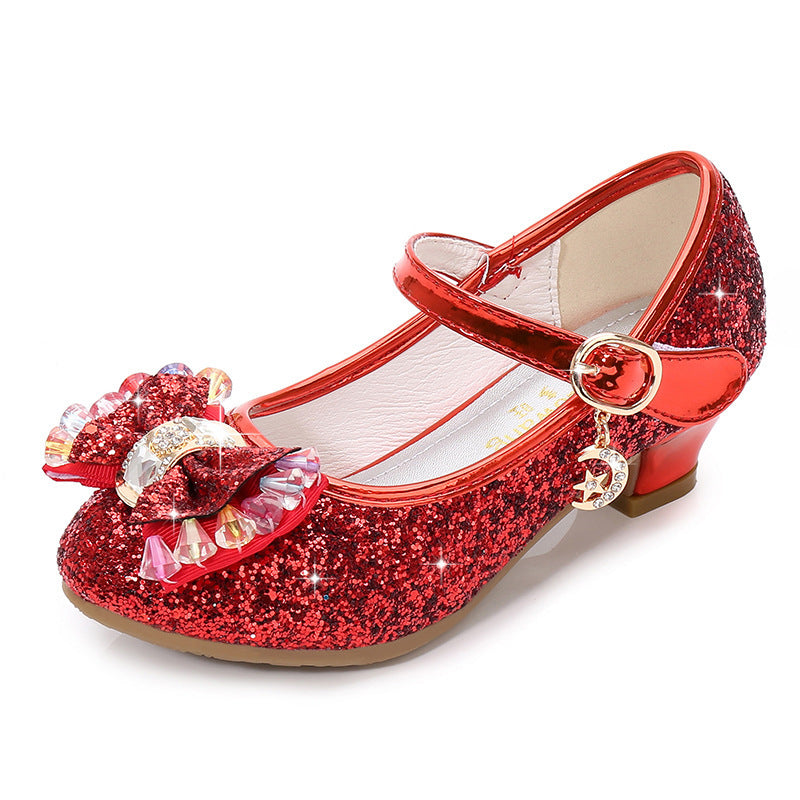 Sparkling Crystal Leather Shoes