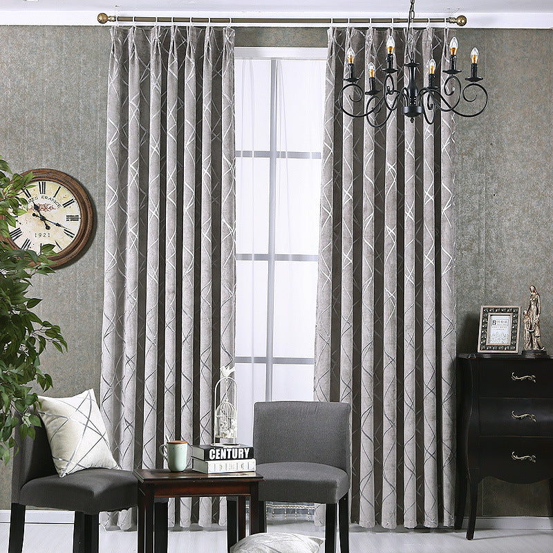 Modern Chenille Blackout Curtains