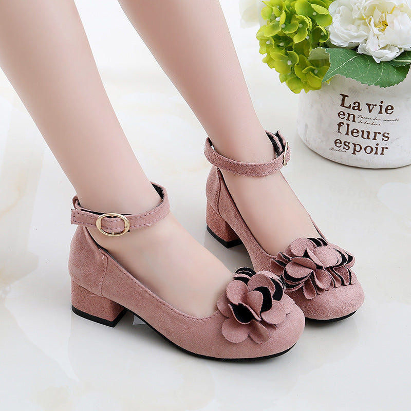 Leather Princess High Heels Shoes