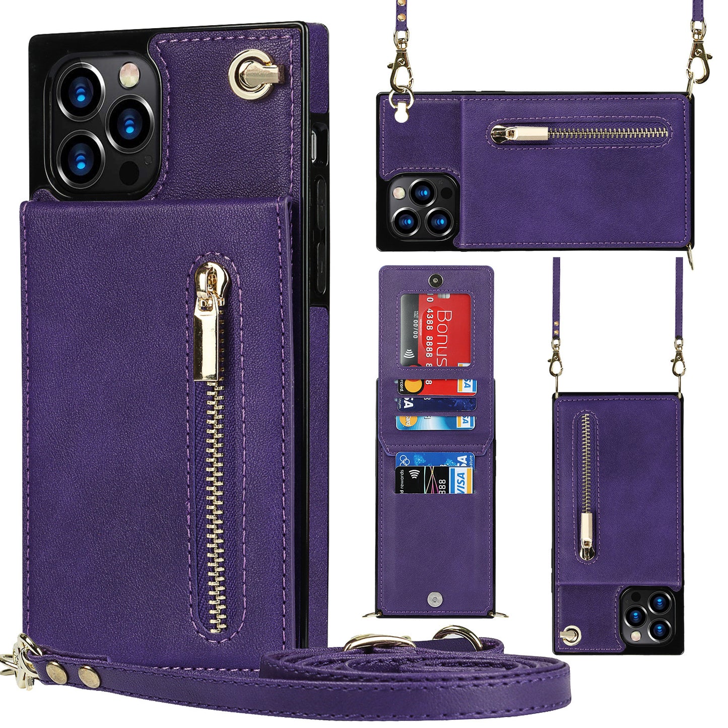 Zipper Crossbody Phone Case hoozimstyle.com