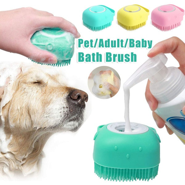 Silicone Pets Bath Massage Gloves/Brush