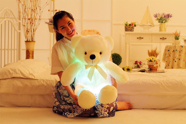 LED Teddy Bear Stuffed Pillow