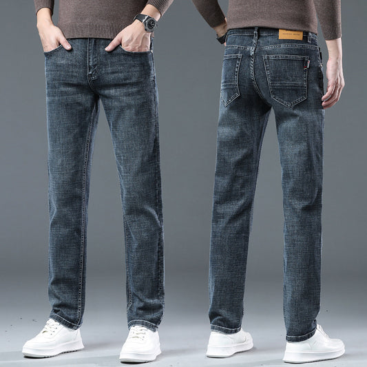 Men's Loose Straight Leg Summer Jeans