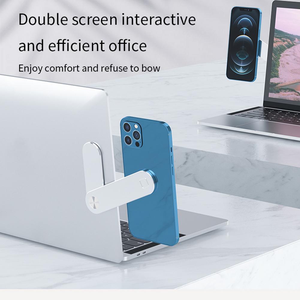 Laptop Cellphone Foldable Tablet Clip For Dual Screen