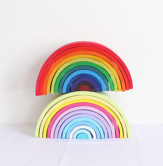 Jigsaw Puzzle Rainbow Building Blocks