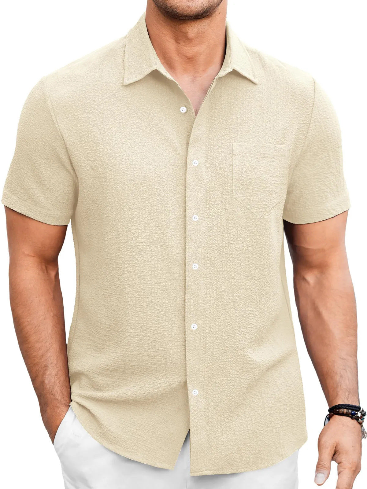 Simple And Comfortable Short Sleeve Shirt