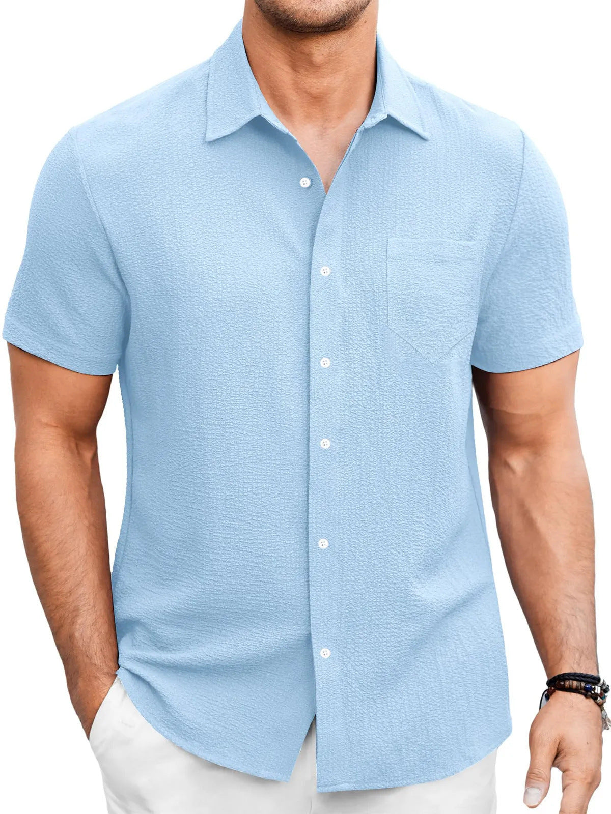 Simple And Comfortable Short Sleeve Shirt