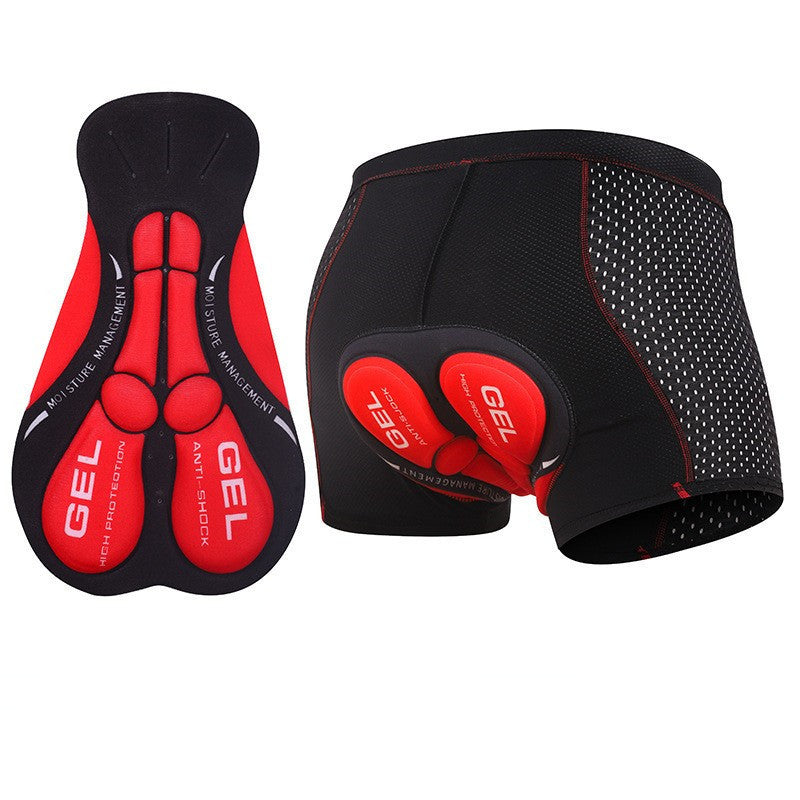 Thickened Shock-absorbing Silica Gel Pad Cycling Shorts