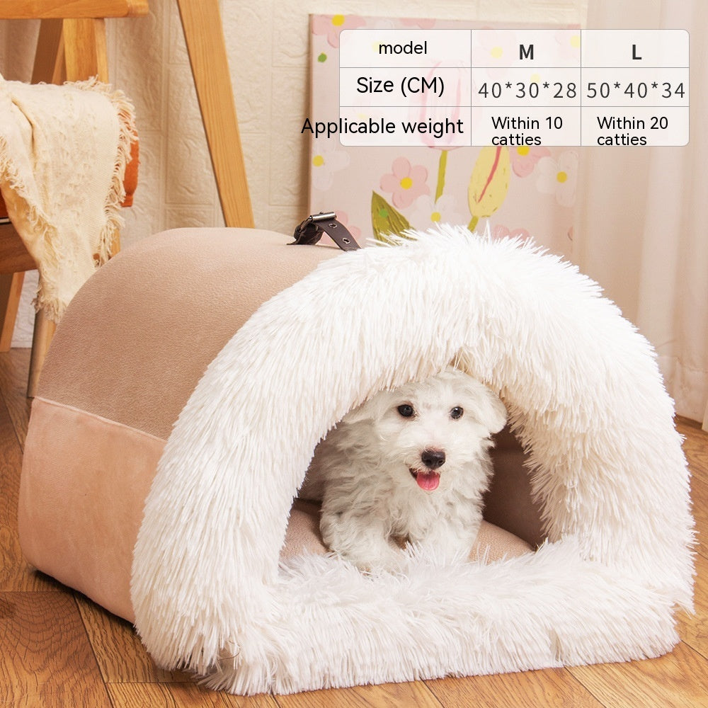 Moisture-proof Long Fur Cat-Puppy Nest