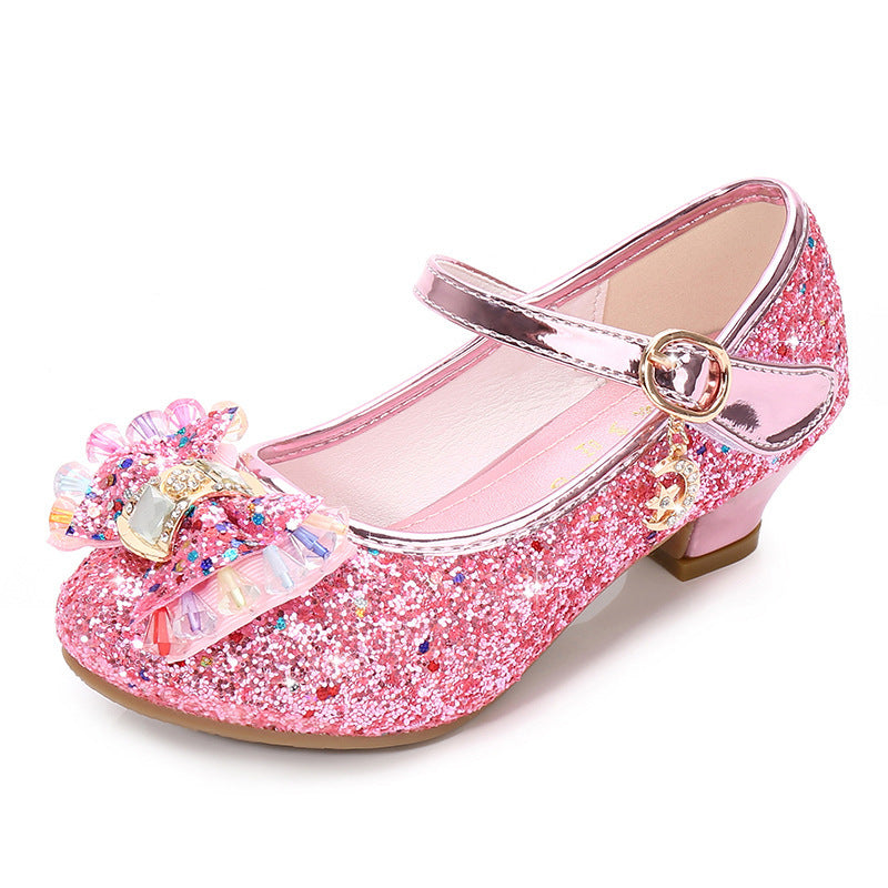 Sparkling Crystal Leather Shoes