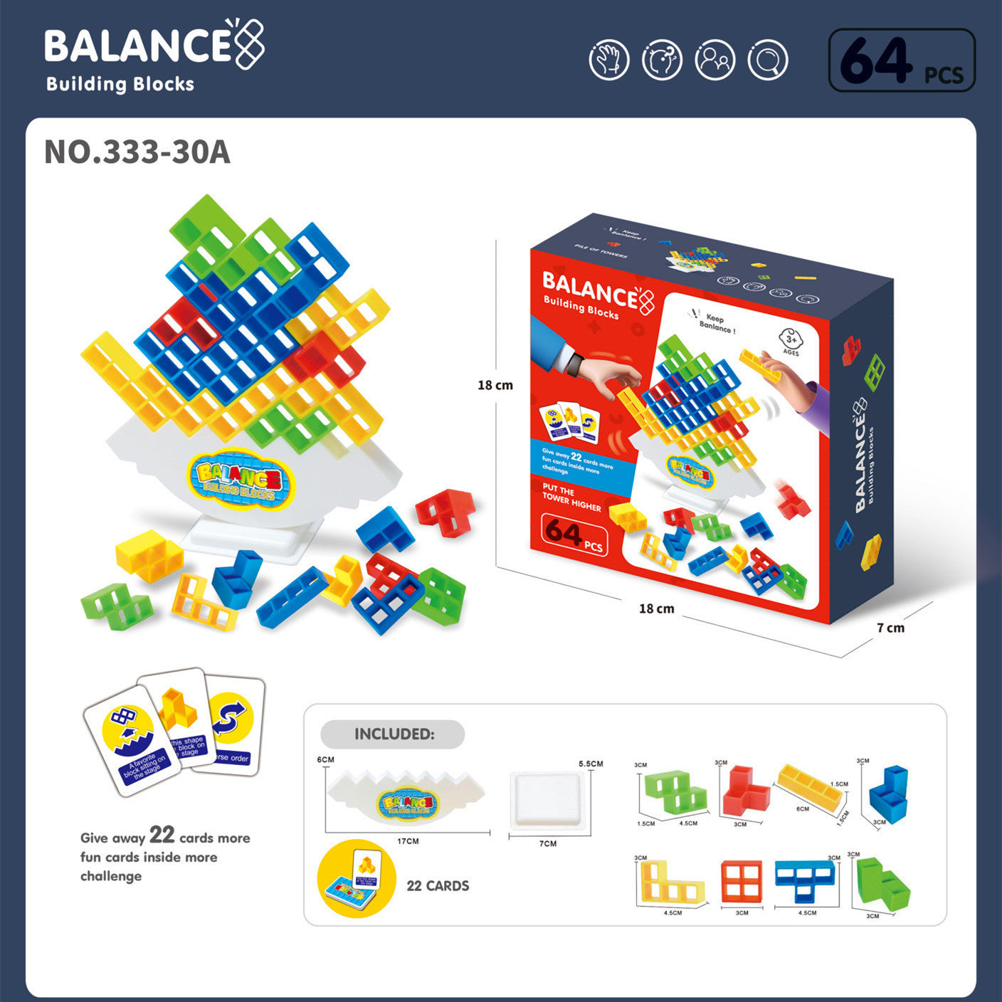 Balance Stacking Puzzle Building Blocks