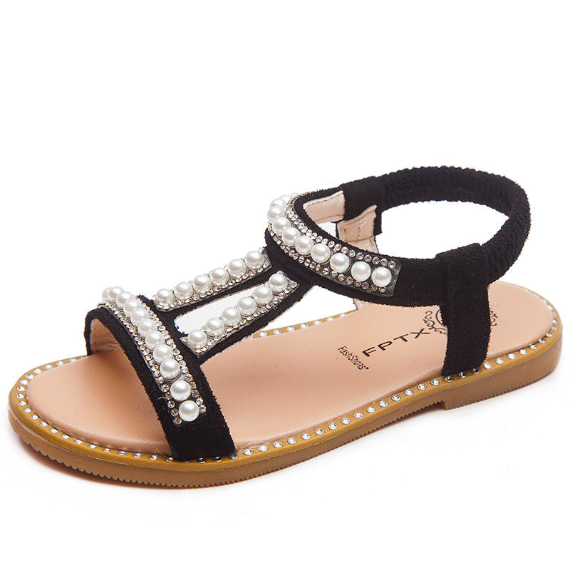 Girls Summer Pearl Sandals