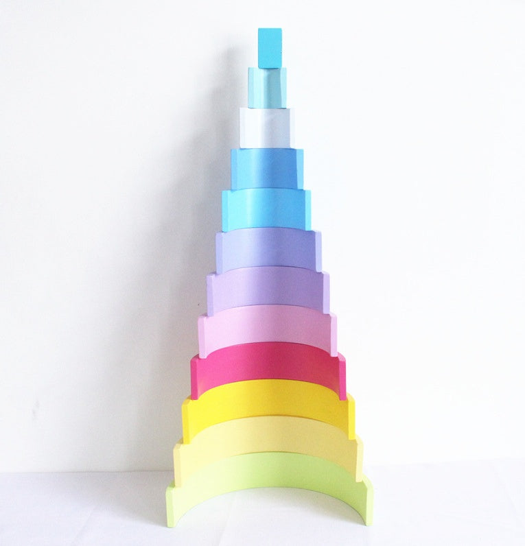 Jigsaw Puzzle Rainbow Building Blocks