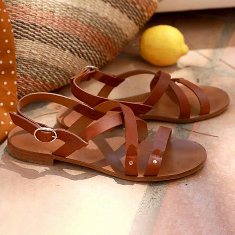 Unprecedented Back Flat Sandals