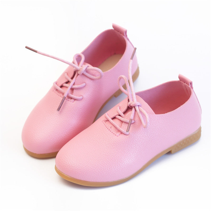 Girls Elegant Lace-up Shoes