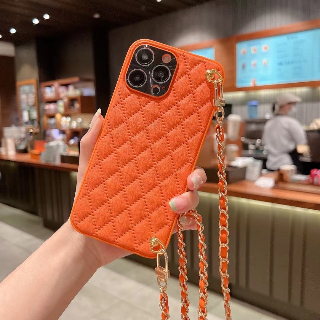 Diamond Plaid Crossbody Protective Phone Case