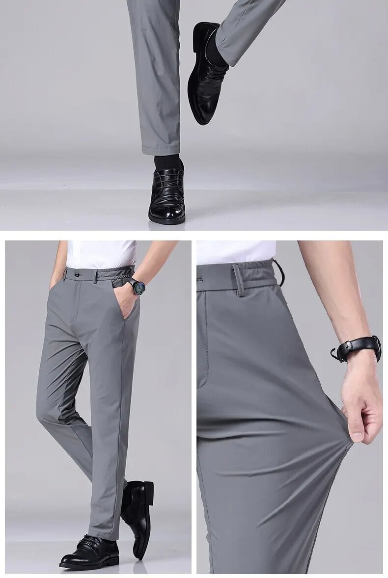 Men's Thin Business Stretch-fit Pants