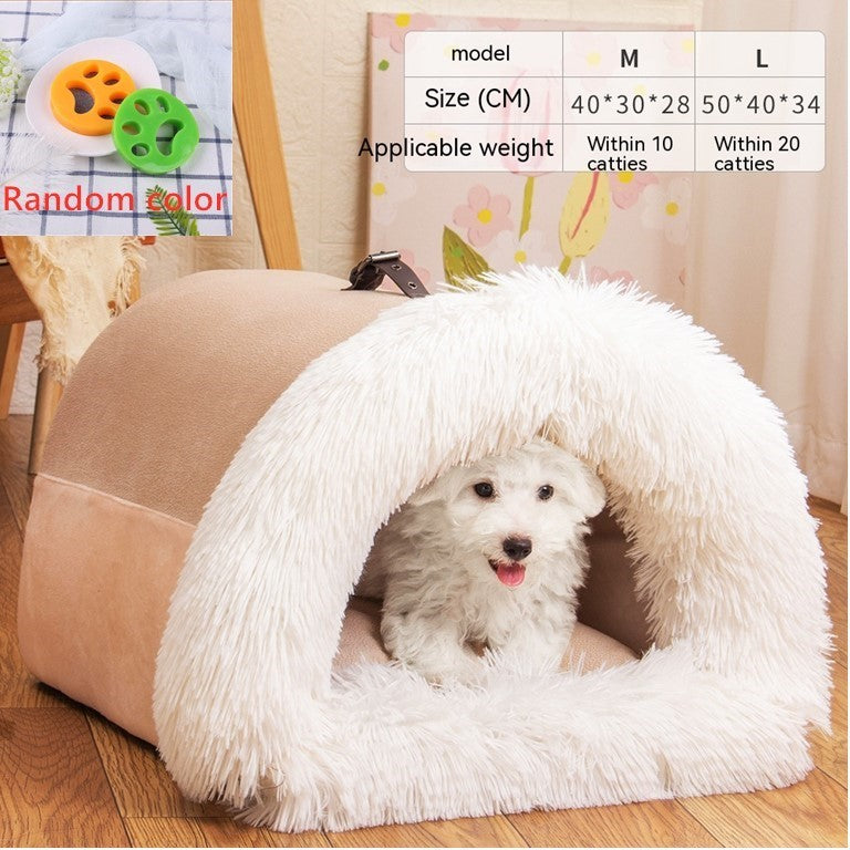 Moisture-proof Long Fur Cat-Puppy Nest