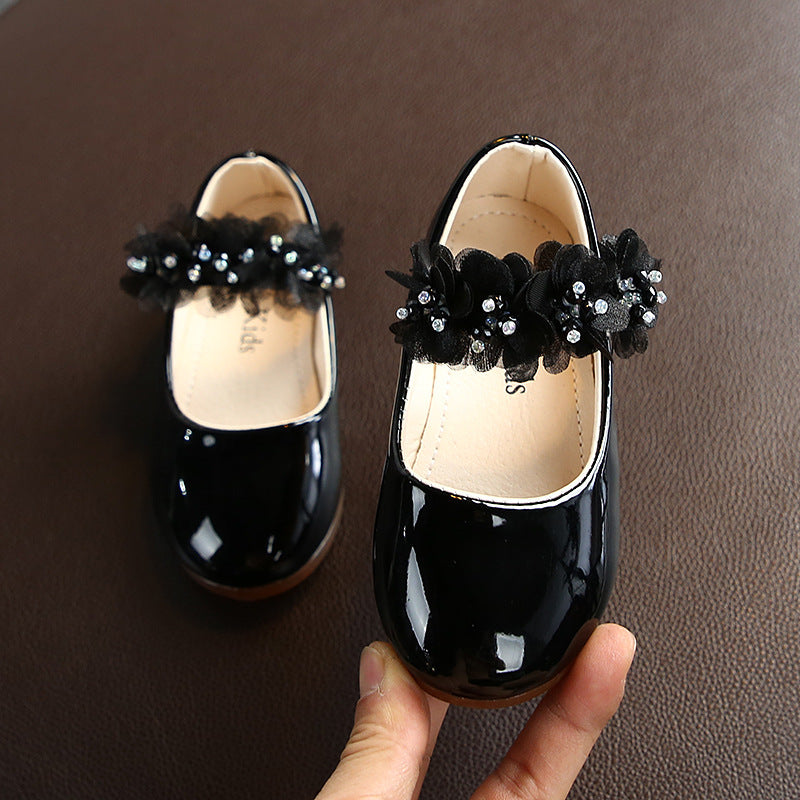 Girls' Trendy Patent Leather Shoes