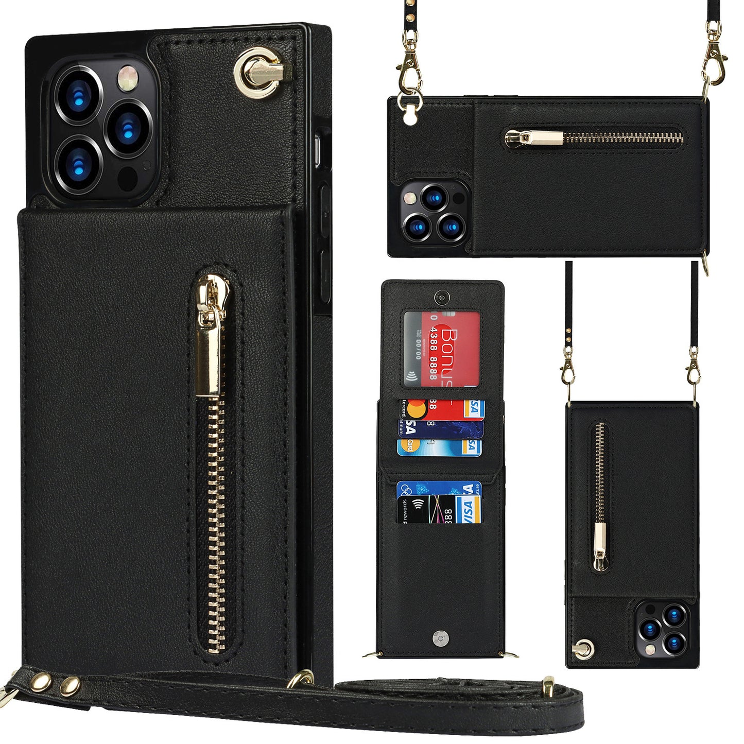 Zipper Crossbody Phone Case hoozimstyle.com