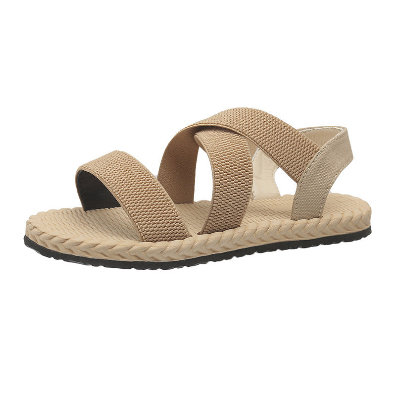 Flat Cross Roman Sandals