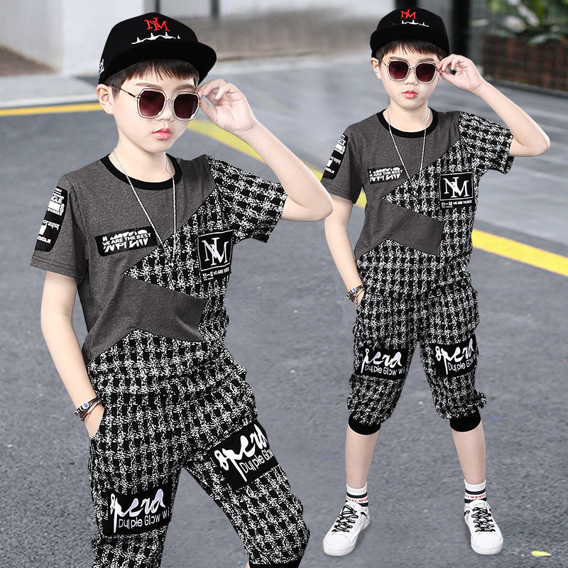 Boy's Summer Short Sleeve Sports  Clothing