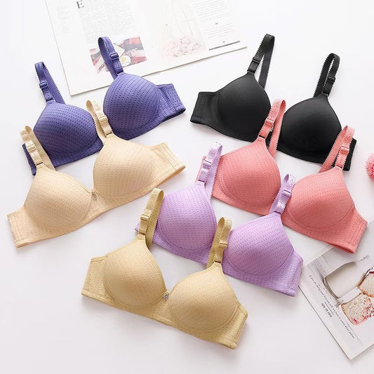 Three Breasted Pure Cotton Bra