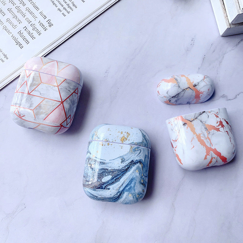 Luxury White Marble AirPods Case