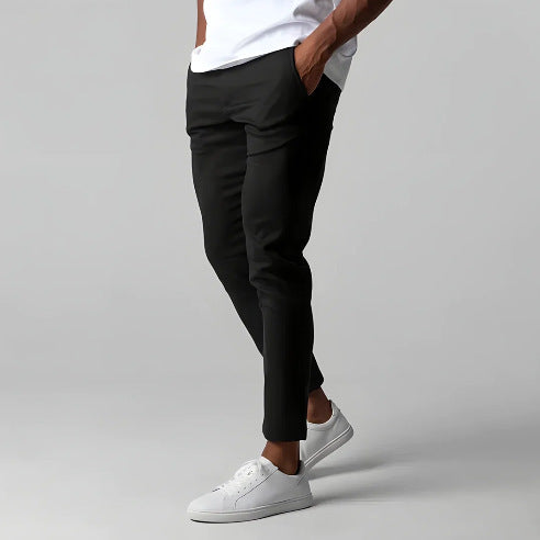 Men Slim Straight Pants