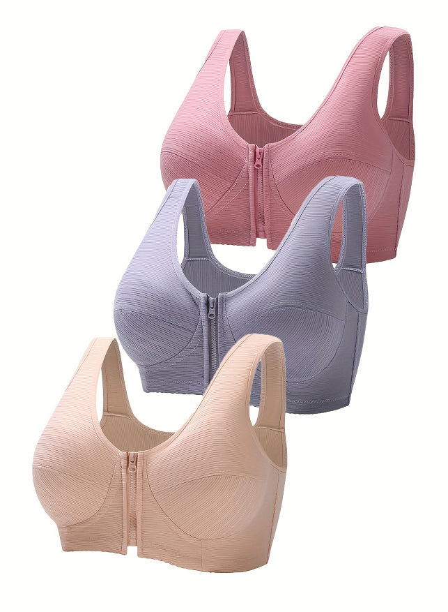 Ladies Underwired Vest Style Bra (Pack of 3)