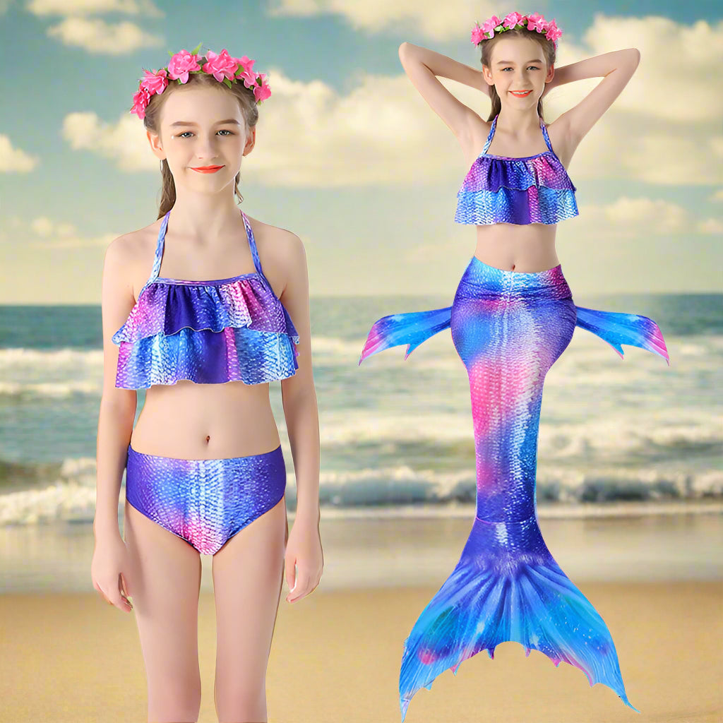 Girl's Mermaid Swimwear Bikini Clothing on hoozimstyle.com