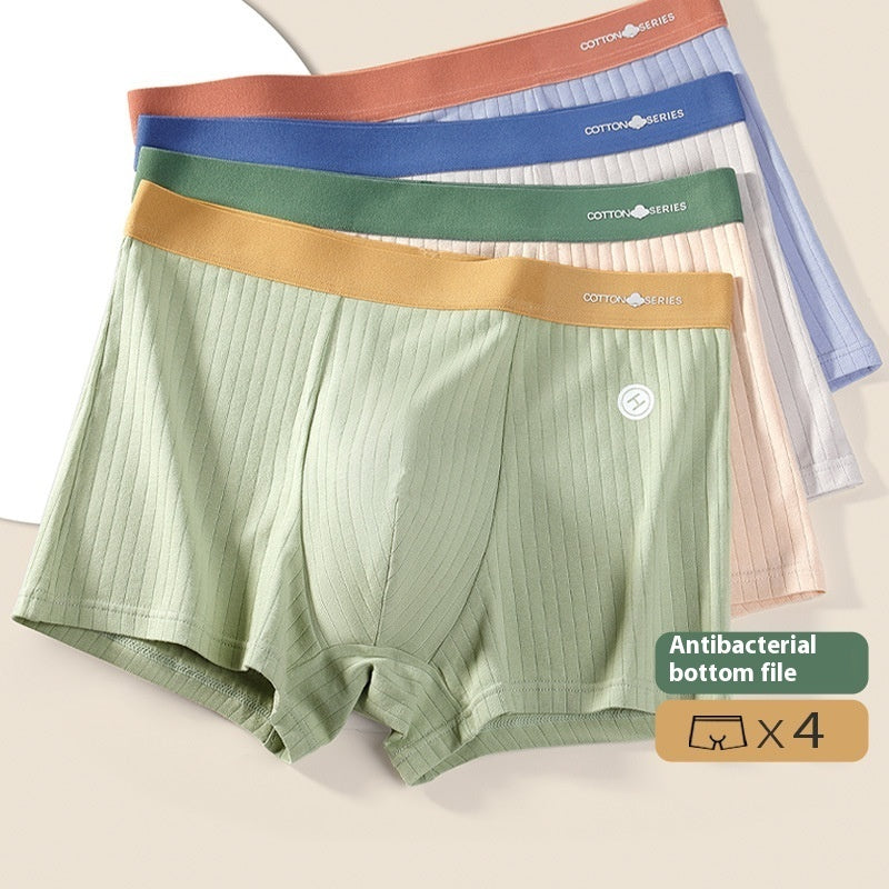 Men's Antibacterial Seamless Cotton Underwear