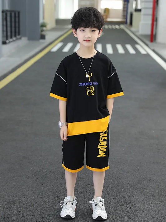 Children's Printed Two-piece  Clothing Hoozim Style