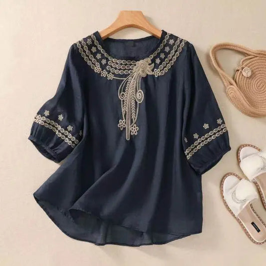 Embroidered Shirt for Girls Hoozim Style