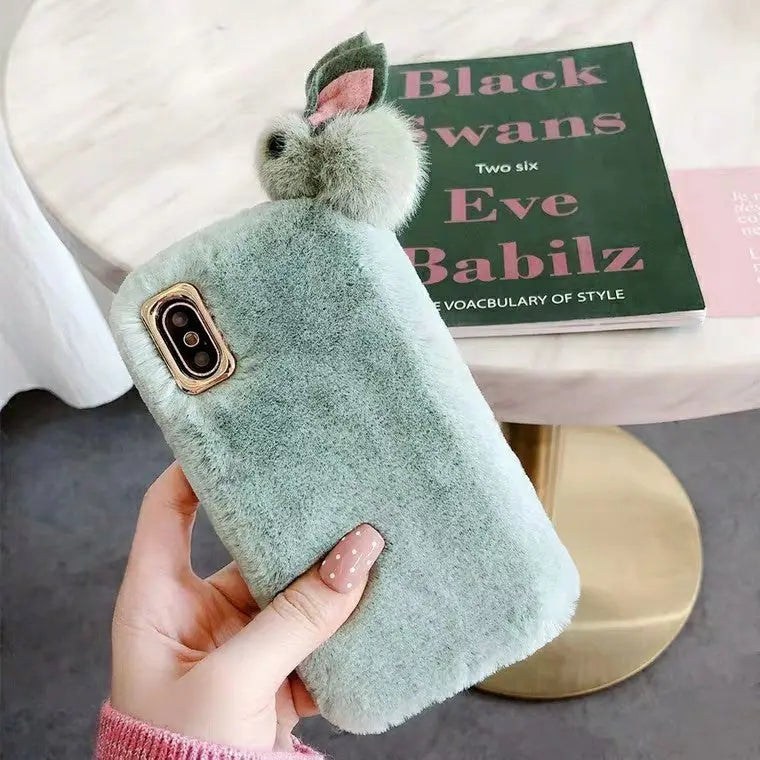 Furry Rabbit Phone Case Hoozim Style