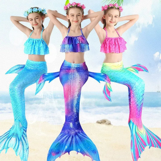 Girl's Mermaid Swimwear Bikini Clothing on hoozimstyle.com