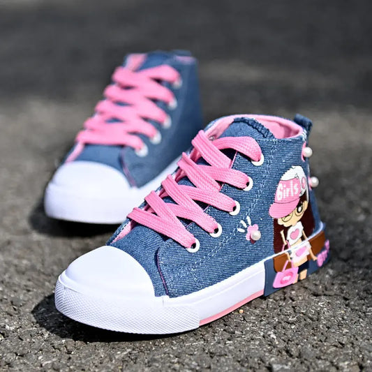 Girls' Canvas Sneakers Hoozim Style