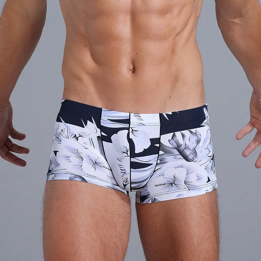 Ice Silk Fashion Printed Boxers Hoozim Style