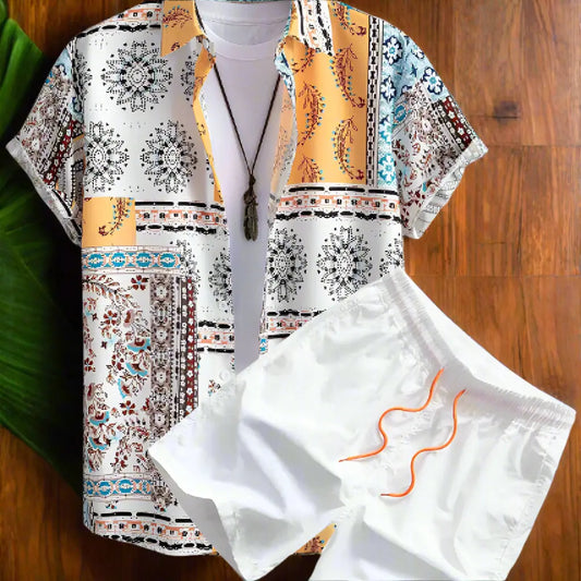 Men's Casual Suit Digital Printing hoozimstyle.com