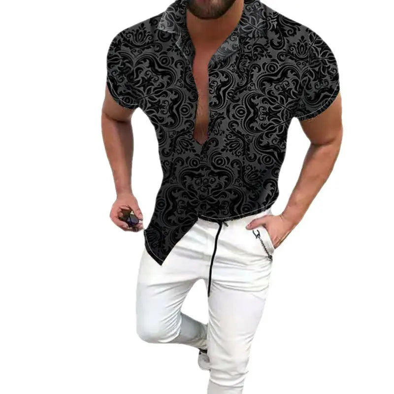 Men's Printed Top Hoozim Style