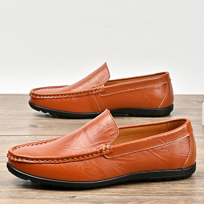 Men's Casual Slide Leather Shoes