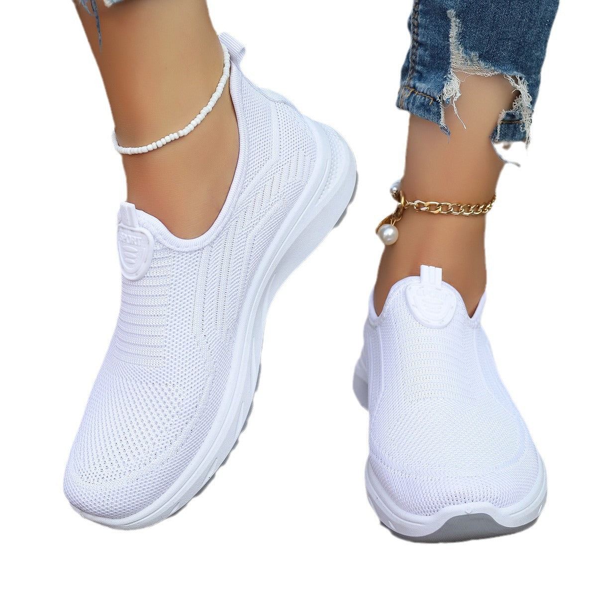 Women's Slip-on Breathable Casual Sneakers