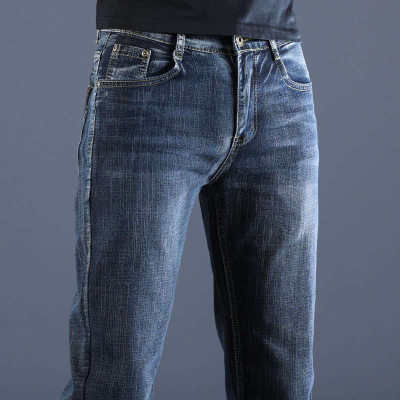 Men's Straight Slim Stretch Denim Pants