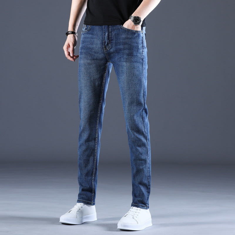 Men's Straight Slim Stretch Denim Pants